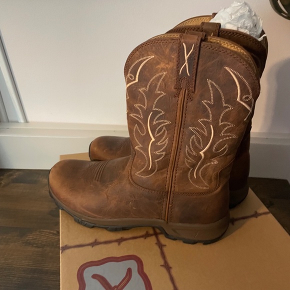 Twisted X Women’s hiker Boots D toe 10” RUST Size 10 - Picture 6 of 9